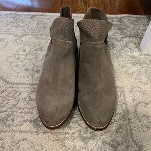 Seychelles Taupe Suede Ankle Booties